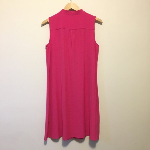 Malibu Barbie Pink Sleeveless Button Down Dress - Picture 3 of 14
